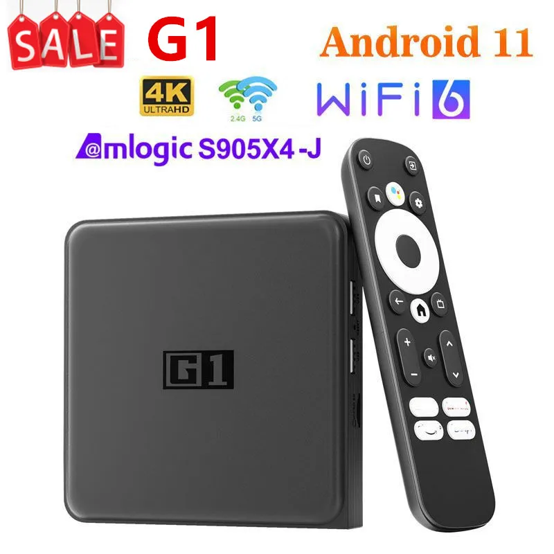 

Kleincool G1 Android 11 TV box S905X4-J 4GB 32GB wifi6 BT5.0 set top box