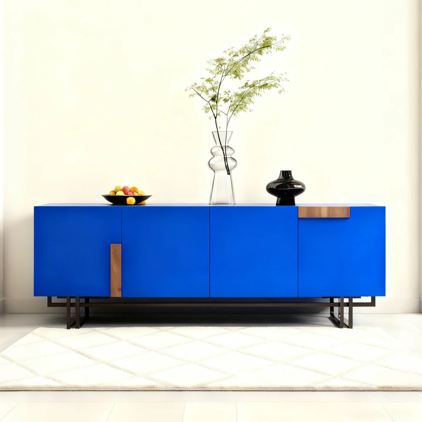 Lin Liangmu medium and ancient style baking paint into the home shoe cabinet living room wall storage cabinet