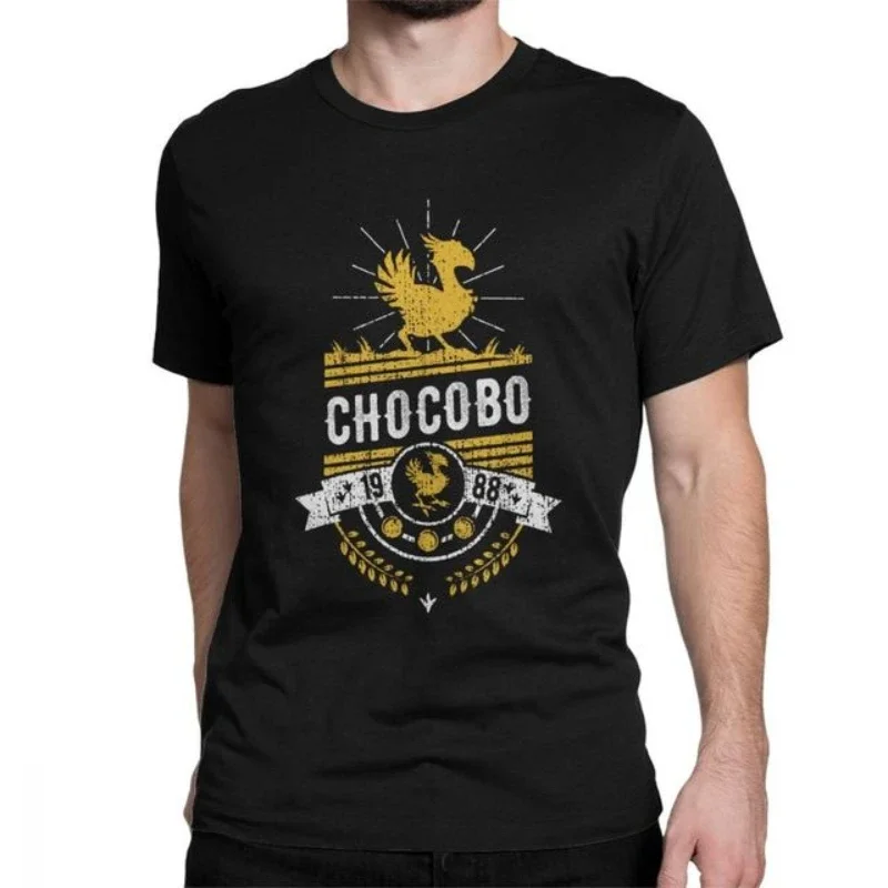 Shinra Electric Power Company Men Printed T-shirt Final Fantasy 7 Sephiroth Soldier Materia Tifa Video Game Chocobo Short Sleeve view 4