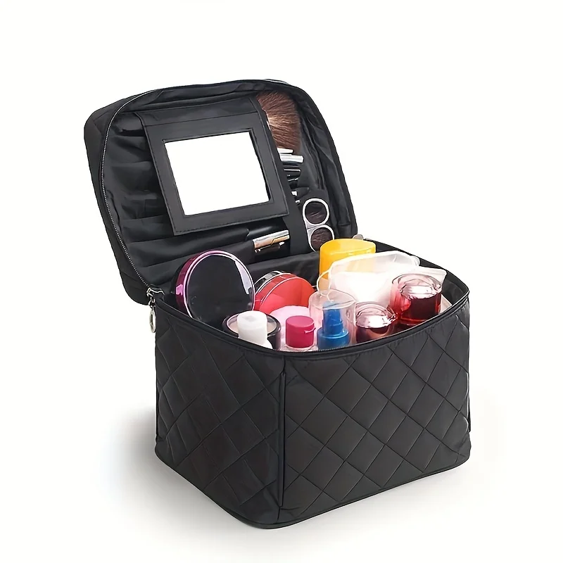 

Cosmetic Bag Case High Capacity Makeup Bag Waterproof High Quality Foldable Travel Organizer Makeup Bag Beautician Pouch