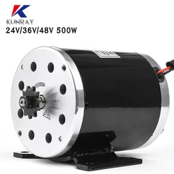 MY1020 500W 24V/36V/48V UNITEMOTOR  High Speed Brush DC Motor Electric Bicycle Motor E-Scooter Motor Ebike Brushed Gear Motor