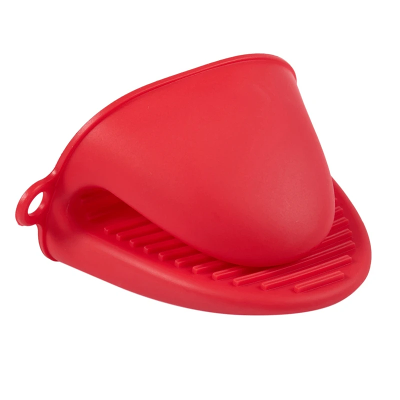 Luvas de dedo isoladas termicamente de silicone, cozinhar, microondas, antiderrapante, aderência, suporte de panela, vermelho, as melhores ofertas, 2 pcs