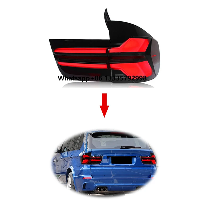 

XT Upgrade for BMW X5 E70 2007-2013 to G05 Style LED Taillight Taillamp Assembly Tail Light Plug and Play Rear Light Turn Light