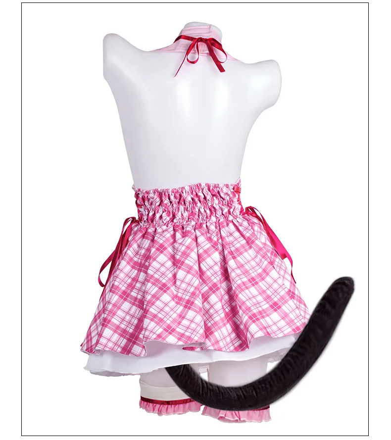 أنيمي لعبة Nekopara الفانيليا الشوكولاته تأثيري حلي Nekomimi الجنة الطباعة خادمة الملابس امرأة مثير Kawaii كرنفال البدلة