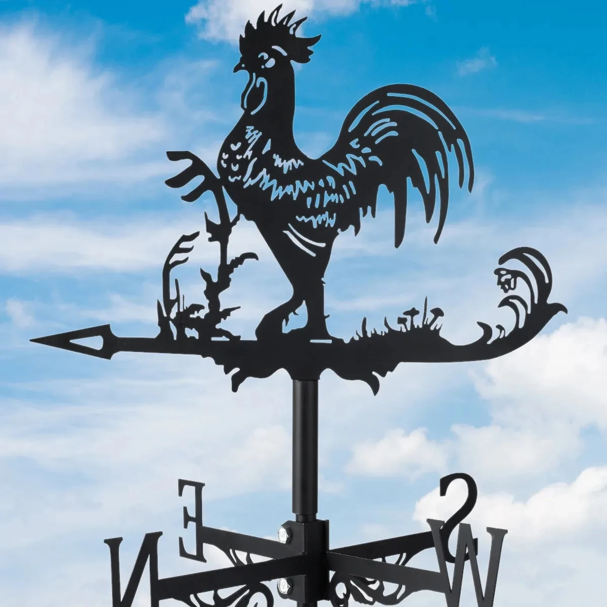 Metal Weathervane,Witch Iron Weather Vane,Sea Rover Wind Direction Indicator Garden Decoration Outdoor Roof Decoration Gardening