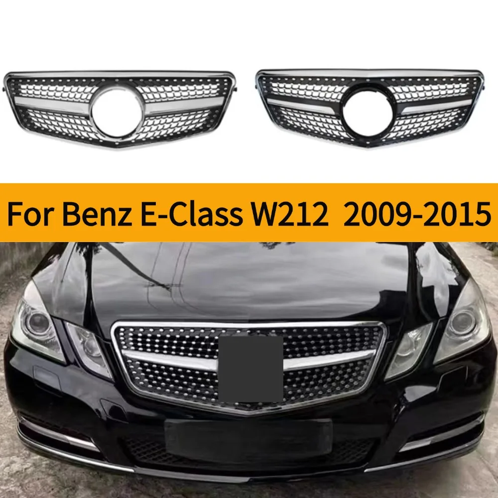 For  E-W212 Mercedes Benz 2009-2015 Front Radiator Grille  Diamond Styling Body Kit Auto Accessories