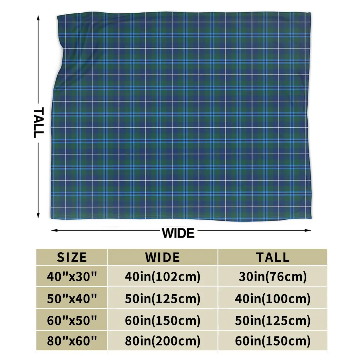 Clan Douglas Tartan Blankets Soft Warm Flannel Throw Blanket Bedding for Bed Living room Picnic Travel Home Couch