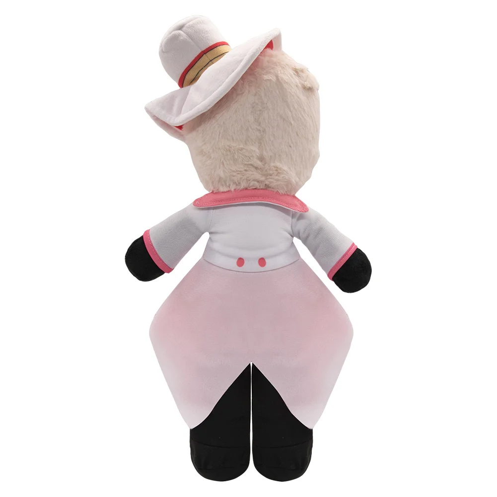 Cartoon Habzin Vervloekte Kat Alastor Cosplay Pluche Engel Stofomhulsel Lucifer Dikke Nuggets Plushies Fantasie Verjaardagsgeschenken Mascotte Rekwisieten