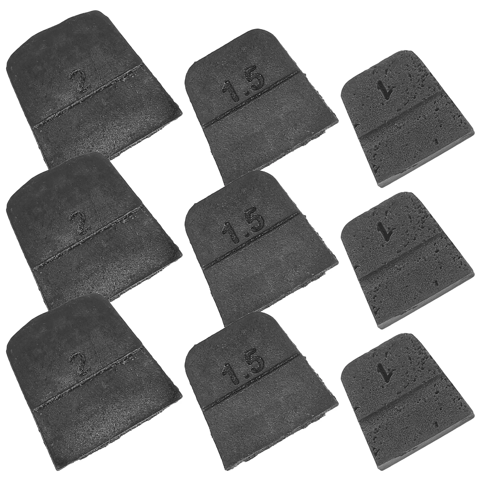 

9pcs Iron Wedges Durable for Hand Tools Replacement Parts Handle Claw Accessories Enhances Stability Practical