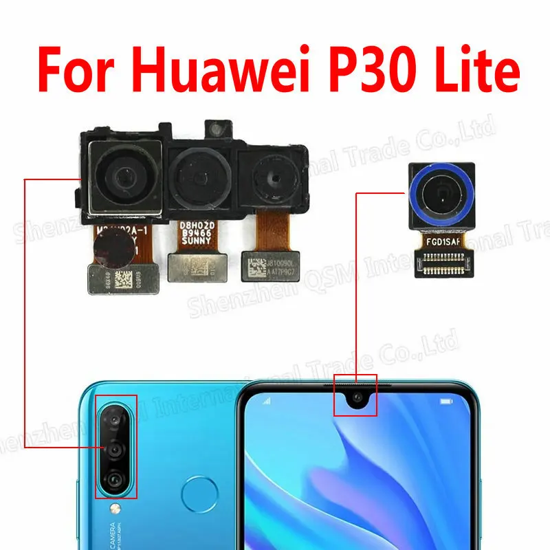 

For Huawei P30 Lite Original Front And Rear Back Camera Main Facing Camera Module Flex Replacement Spare Parts