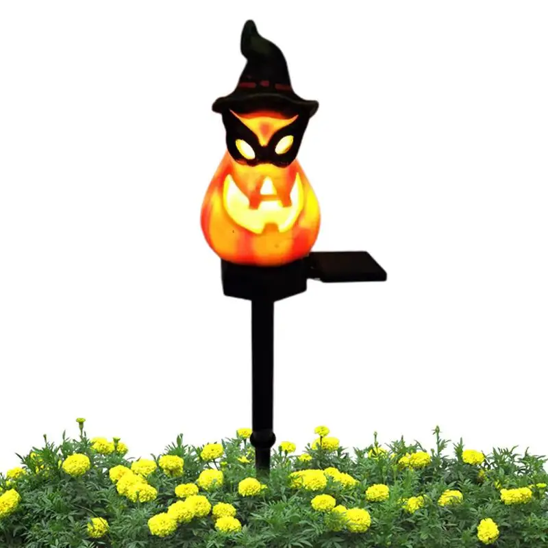 

Хэллоуин, тыква на солнечной батарее, светильник на колышке, тыква на солнечной батарее, искусственное украшение, водонепроницаемая Праздничная тыква на солнечной батарее