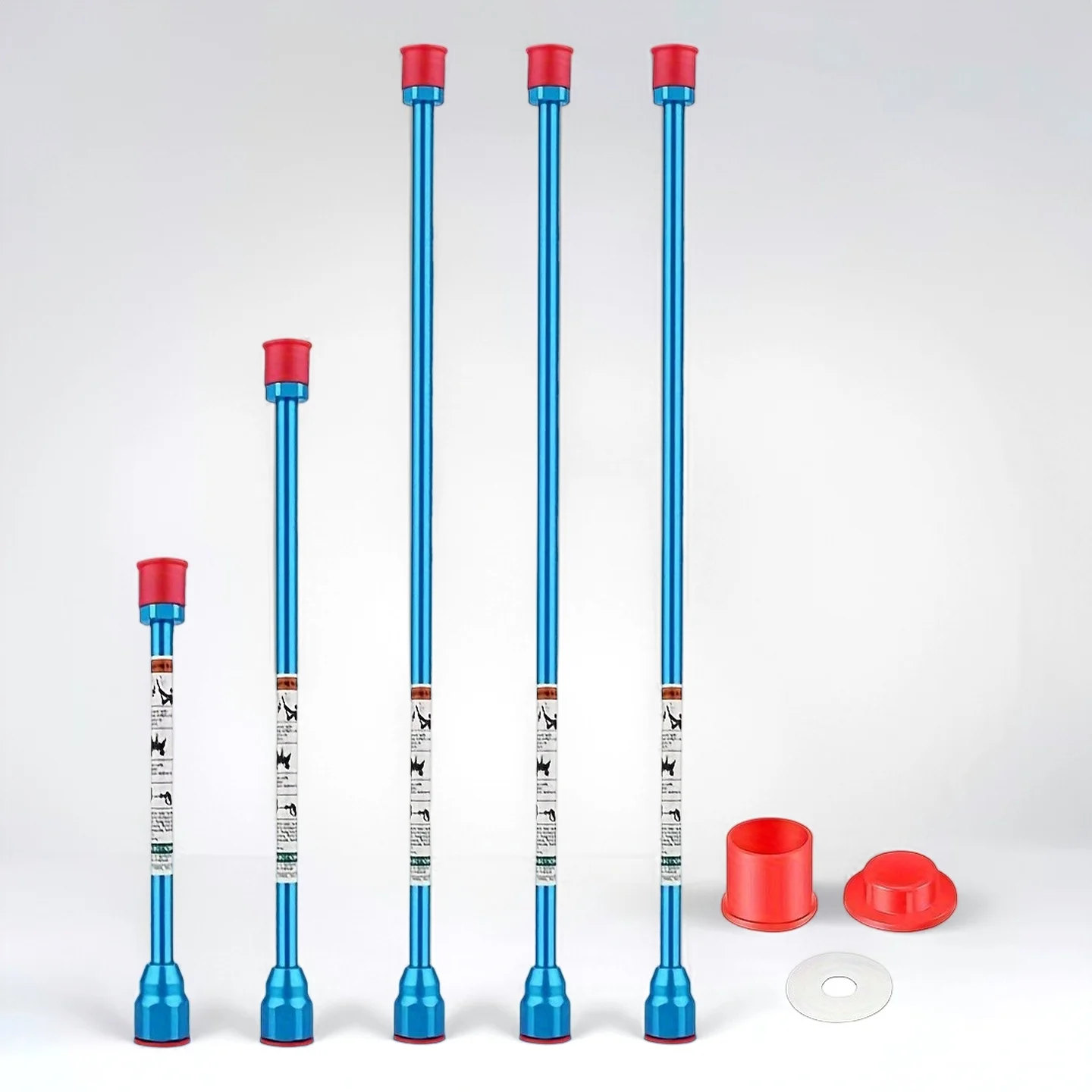 

5Pcs Airless Paint Sprayer Extension Rod 20/30/50cm Aluminum Paint Gun Extension Pole for Painting