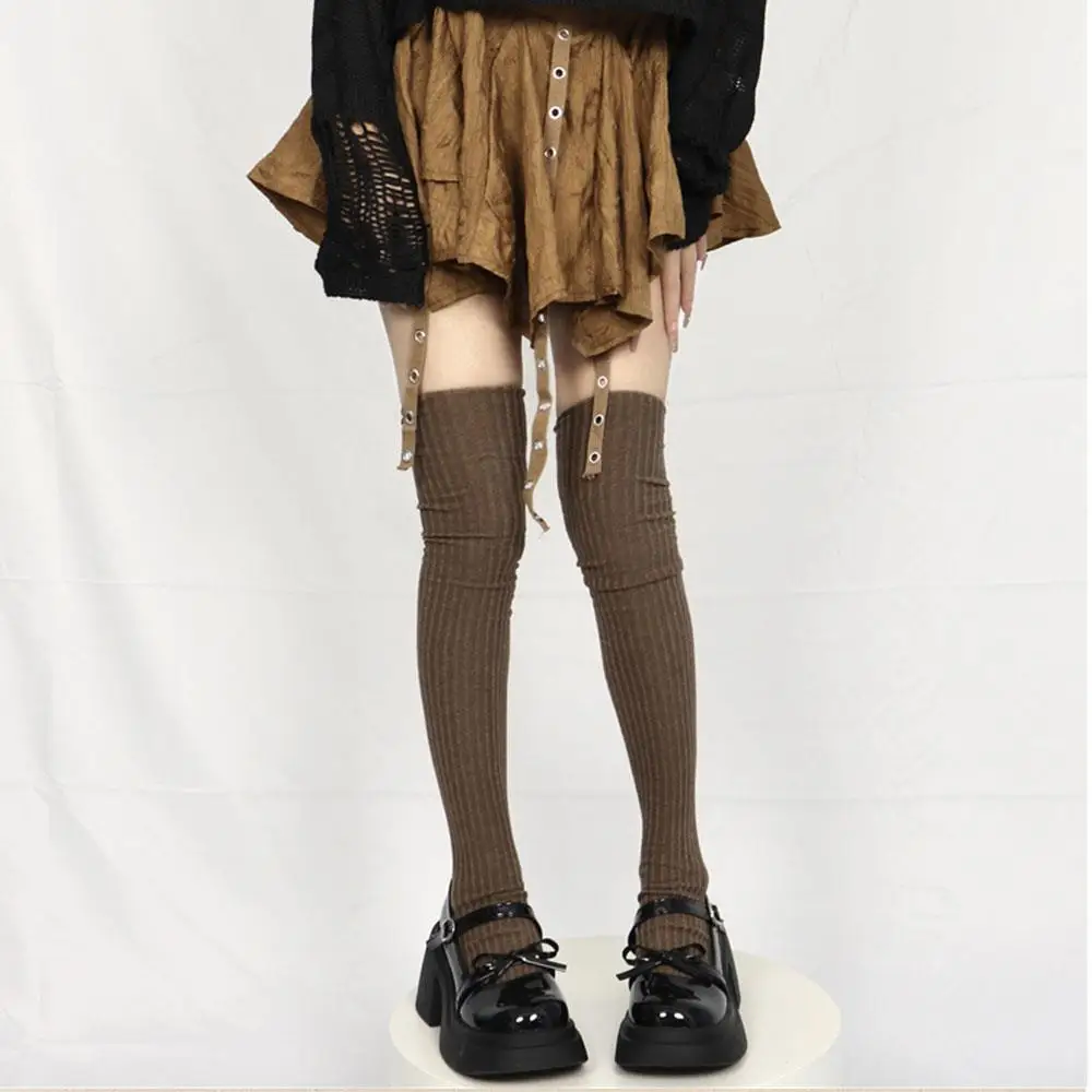

Harajuku женские вязаные гольфы милые уютные мягкие дышащие однотонные носки уличные теплые холодостойкие гольфы