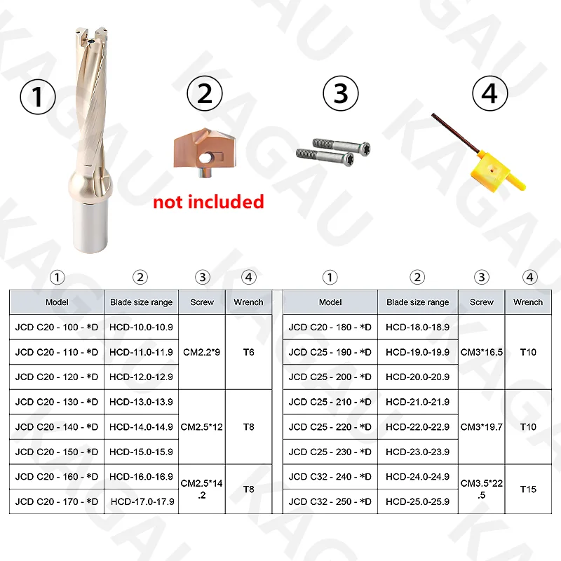 Imagem -06 - Jcd Crown Broca Rod para Inserir Hcd Inserir u Broca Inserir Precisão de Alta Eficiência Refrigeração Interna 3d 5d 8d 10d Diâmetro 1025 mm