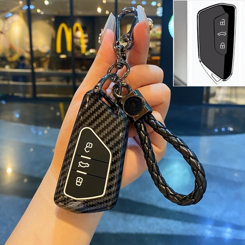 

Premium ABS Key Cover Case for Volkswagen Magotan B8 / Passat / CC /Variant (2024-2025) - Protective Key Fob Shell Key Bag Chain
