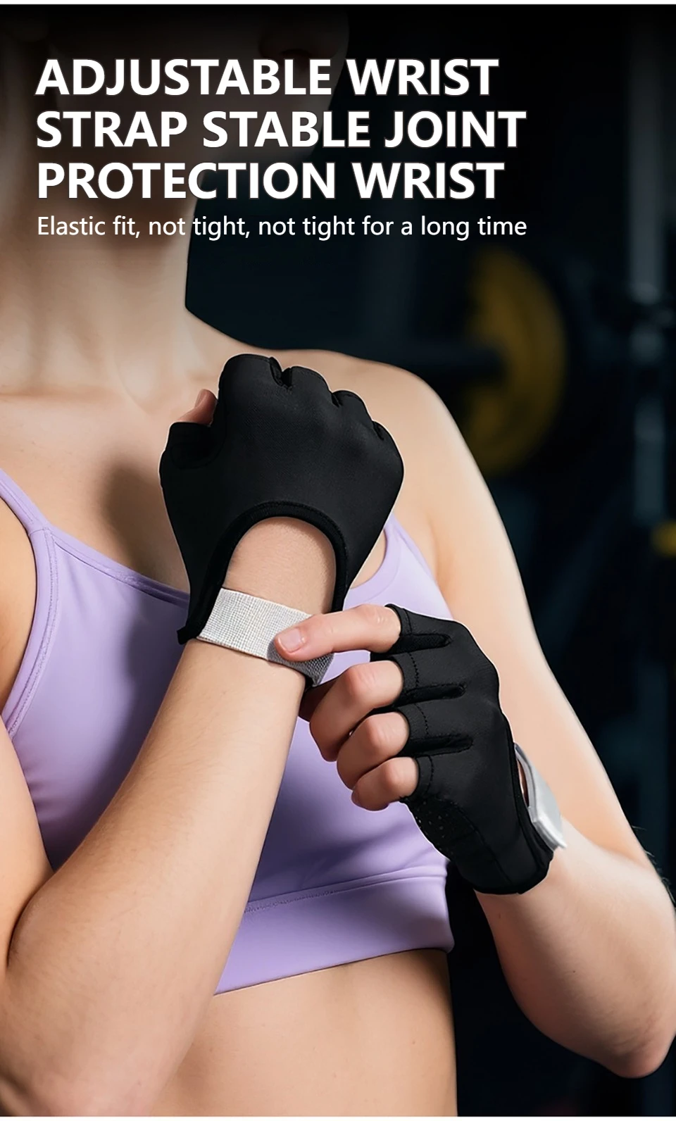 GTUBIKE 1 Paar neue Fahrradhandschuhe, Workout-Gymnastikhandschuhe für Männer und Frauen, Gewichtheben, fingerlose Handschuhe, Training, Übung, Fitness – Detail 6
