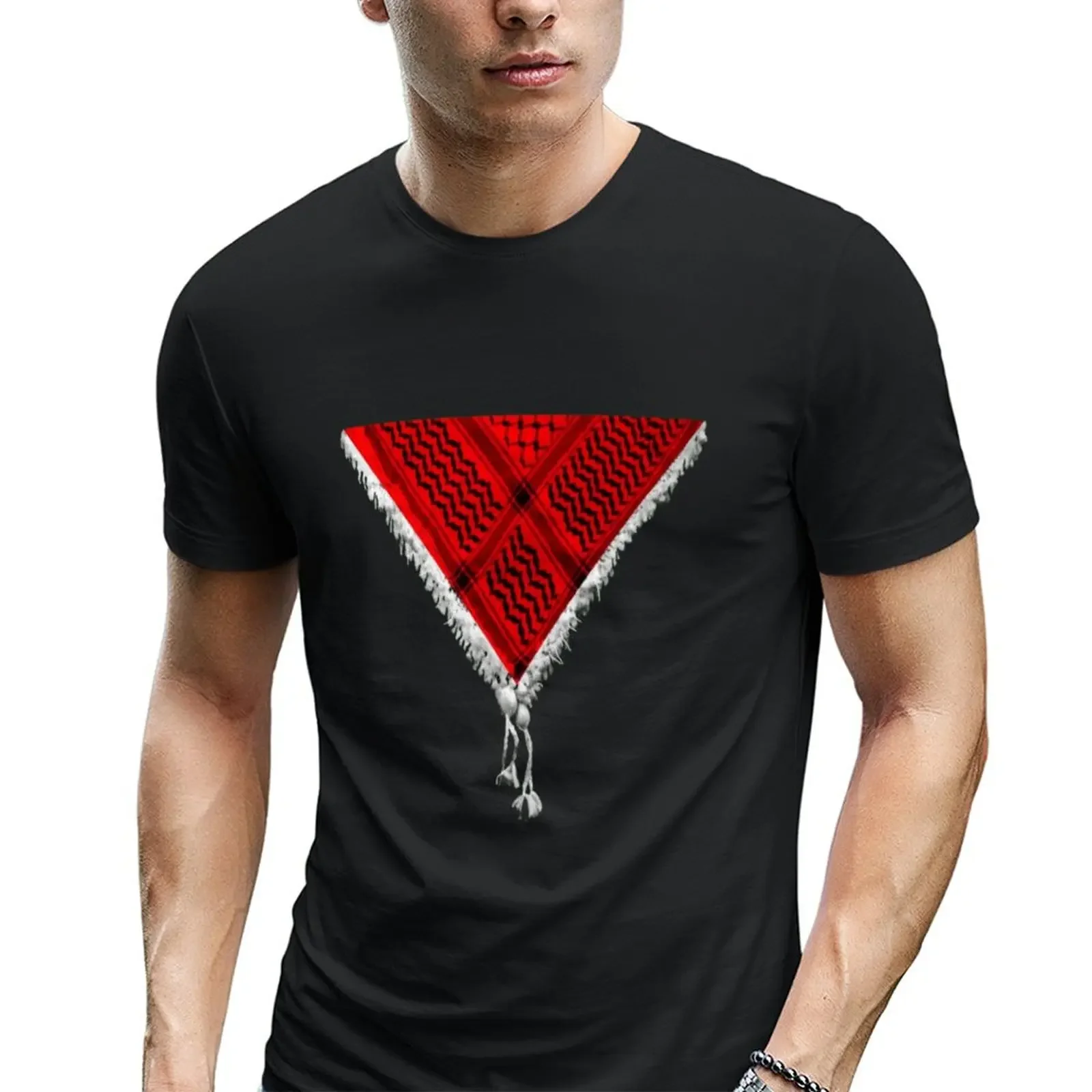 Fresh The Red Triangle T-shirt Blacks Kawaii Clothes T-shirt Men USA Size Tees Y2K tops Unisex Summer Short Sleeve