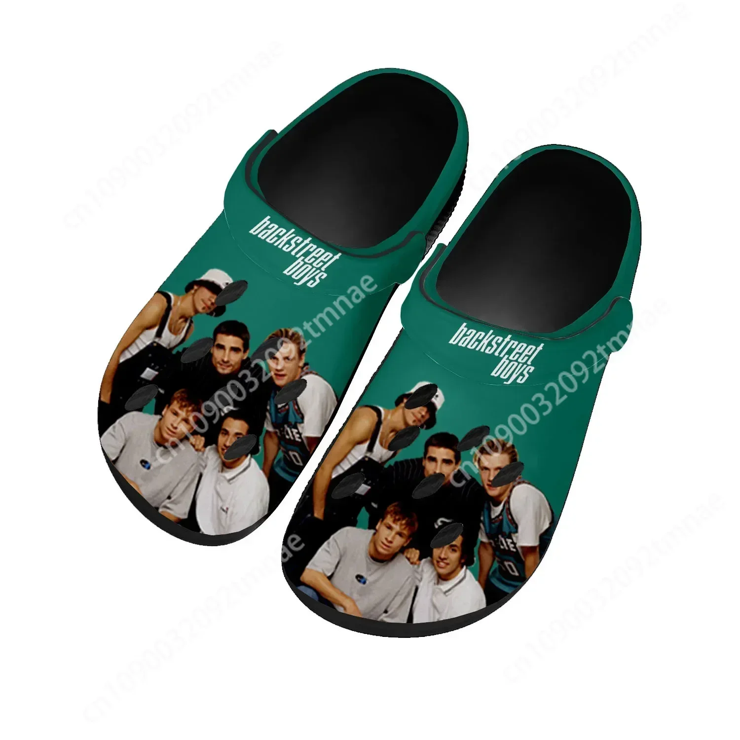 

Backstreet Boys Pop Band Bsb Home Clogs Custom Water Shoes Mens Womens Teenager Shoes Clog Breathable Beach Hole Slippers Black