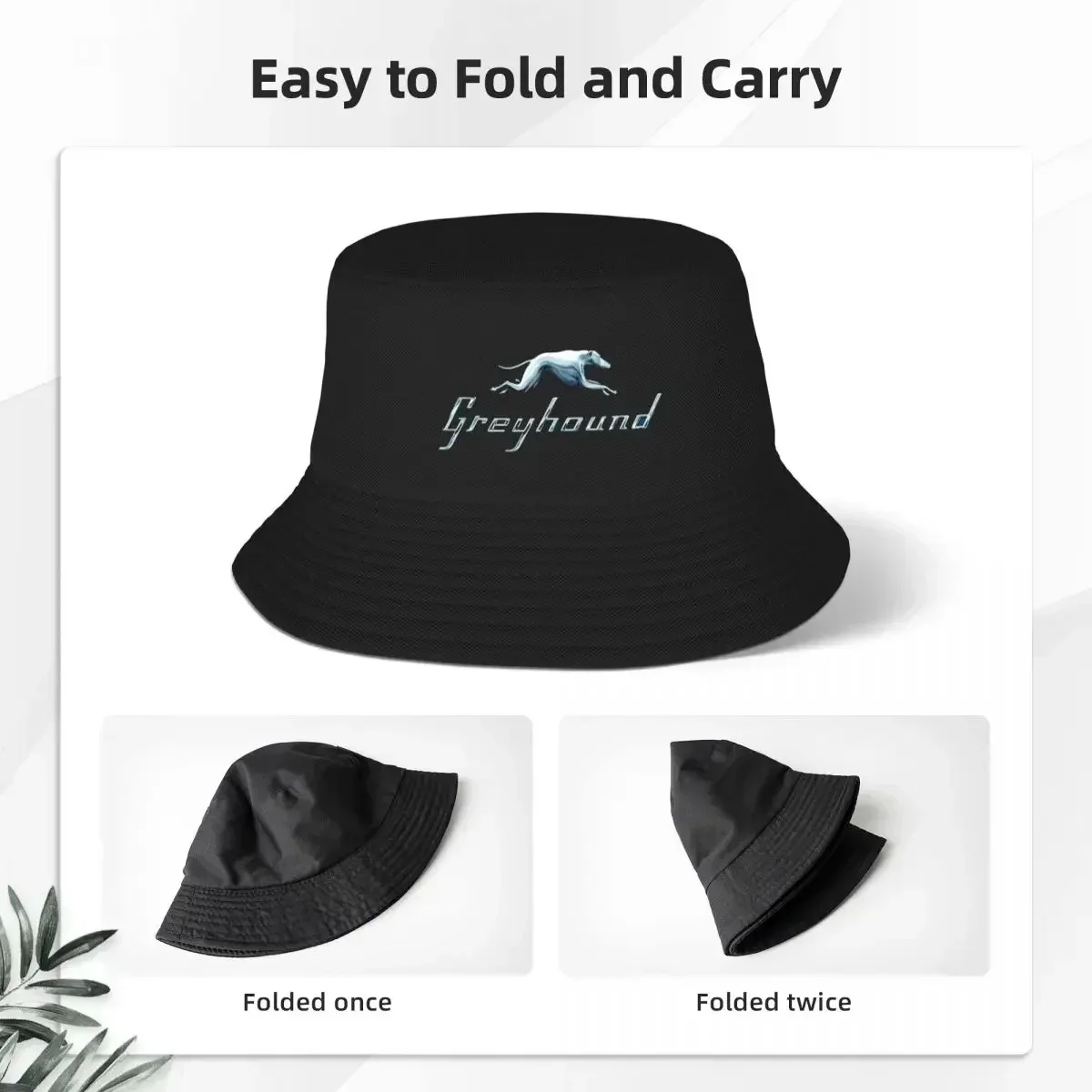 2026 GREYHOUND BLUE BUS LOGO Bucket Hat Panama For Kids Bob Hats Outdoor Cool Fisherman   Summer Fishing Unisex Caps
