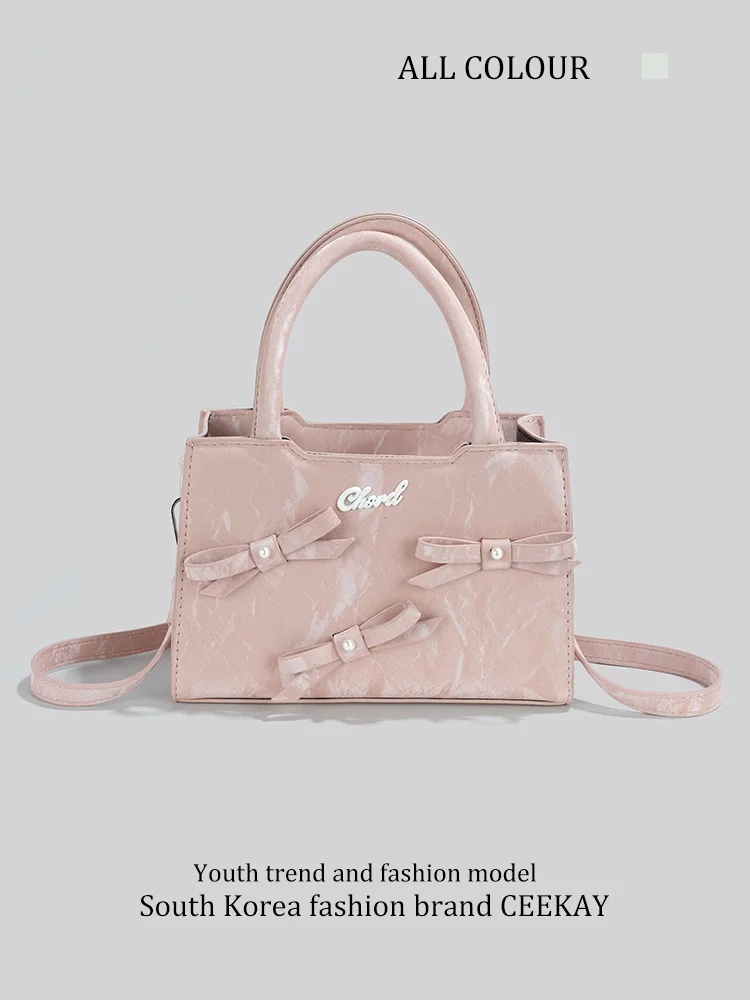 Ceekay  Knot Small Handbag Women's Crossbody Bag Unique Design Birthday Gift British Style Zipper Closure Daily Use
