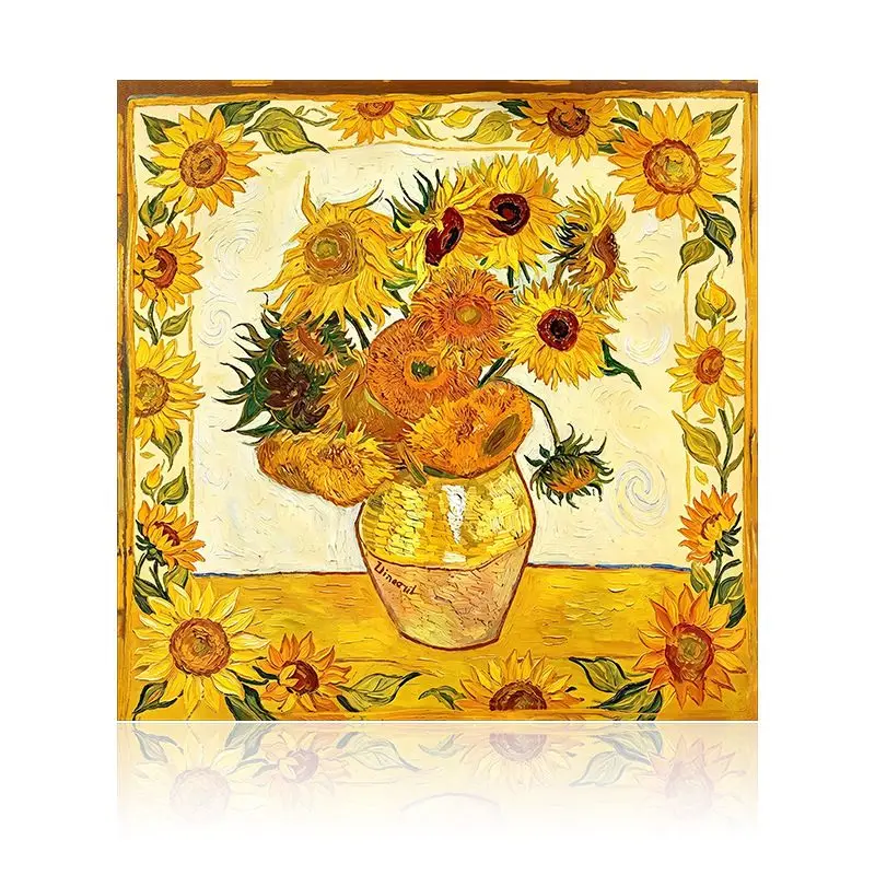 Iris Oil Painting Art Mahjong Table Mat Anti-Slip Noise Reduction for Card Game Table Playing Room Home Decor Mahjong Night