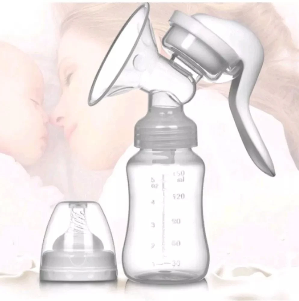 Silicone Manual Breast Pump, Sucção ajustável, Dispositivo de ordenha forte, Mãe e produtos do bebê