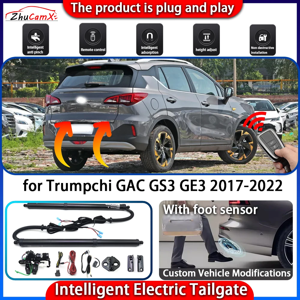 

ZhuCamX Smart Powered Tailgate System for Trumpchi GAC GS3 GE3 2017-2022 Automatic Intelligent Electric Trunk Lift Control Kit