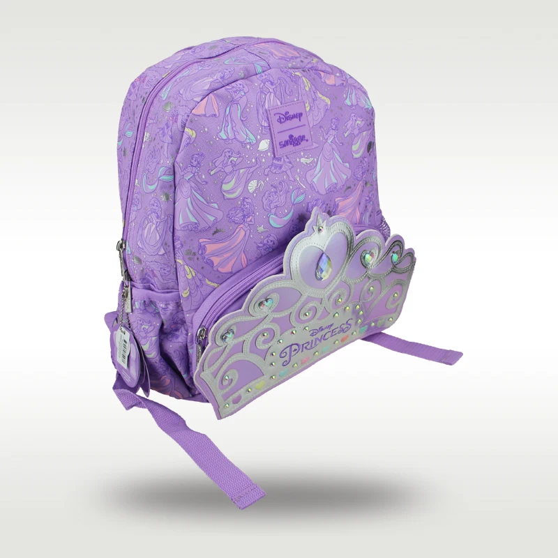 Princesa Schoolbag para Crianças, Alta Qualidade, Bonito, Roxo, Original, Hot-selling, Australiano Smiggle, 3 a 6 Anos de Idade, 14\