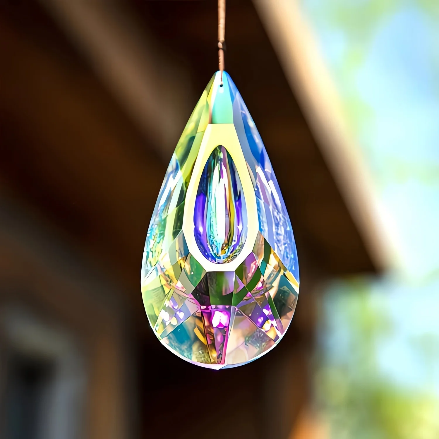 Ab-Color Wiszące kryształy Suncatcher Wiszące okno Łapacze słońca Rainbow Maker Wiszące ozdoby wiszące do wystroju ogrodu domowego