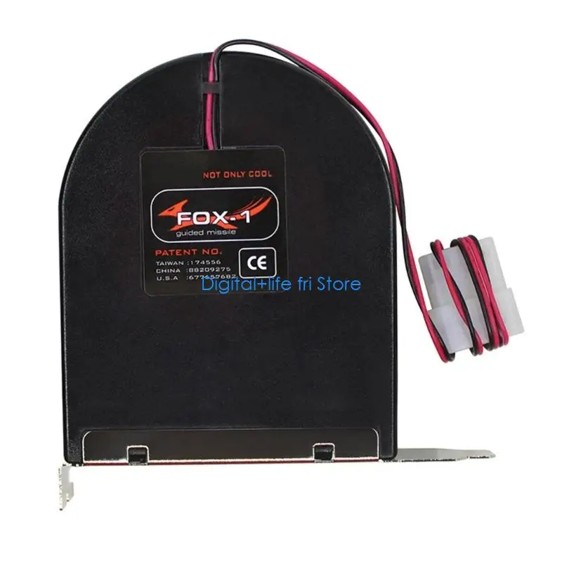 E06D Blower Computer Frame Exhaust Cooling Fan Slot Bit Fan Cooling Bearing Design High Air Flowing For Pc Case Removing