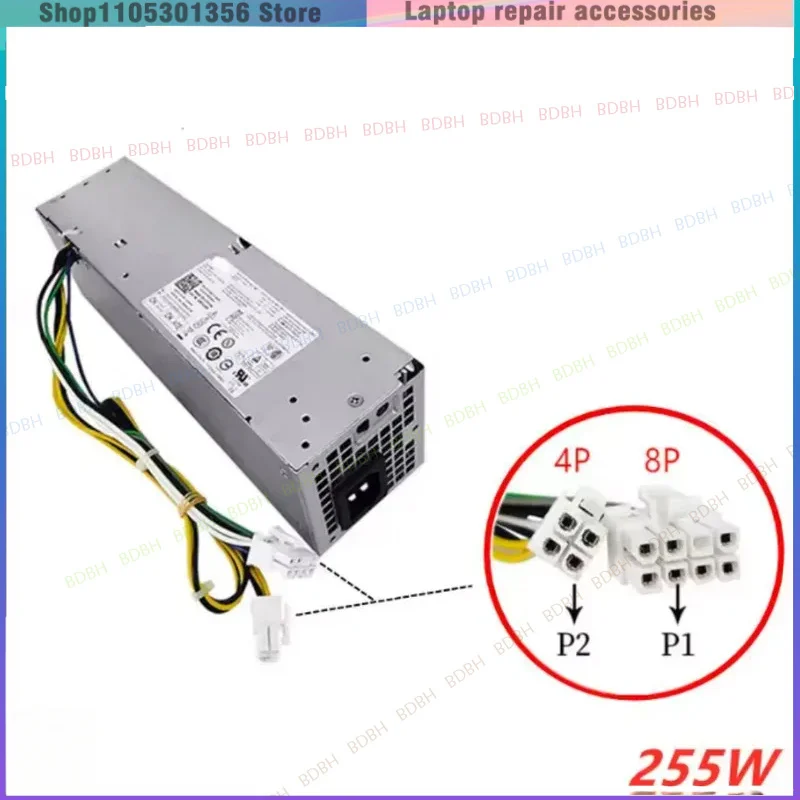 PSU-Adapter For Dell 7020 9020 3020 Power Supply H255ES-01 B255ES-01 HU255AS-00 AC255ES-00 H255ES-00 L255AS-00 YH9D7 F255ES-00