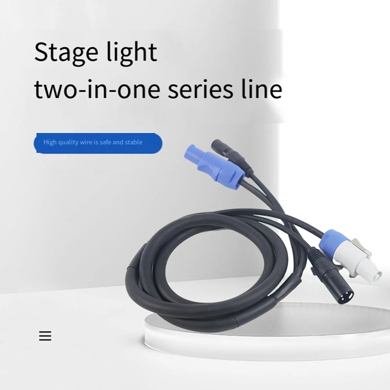 Powercon Cable Combination of Powercon Plug and XLR Signal Line for Light Power Connection Signal Transit(A)