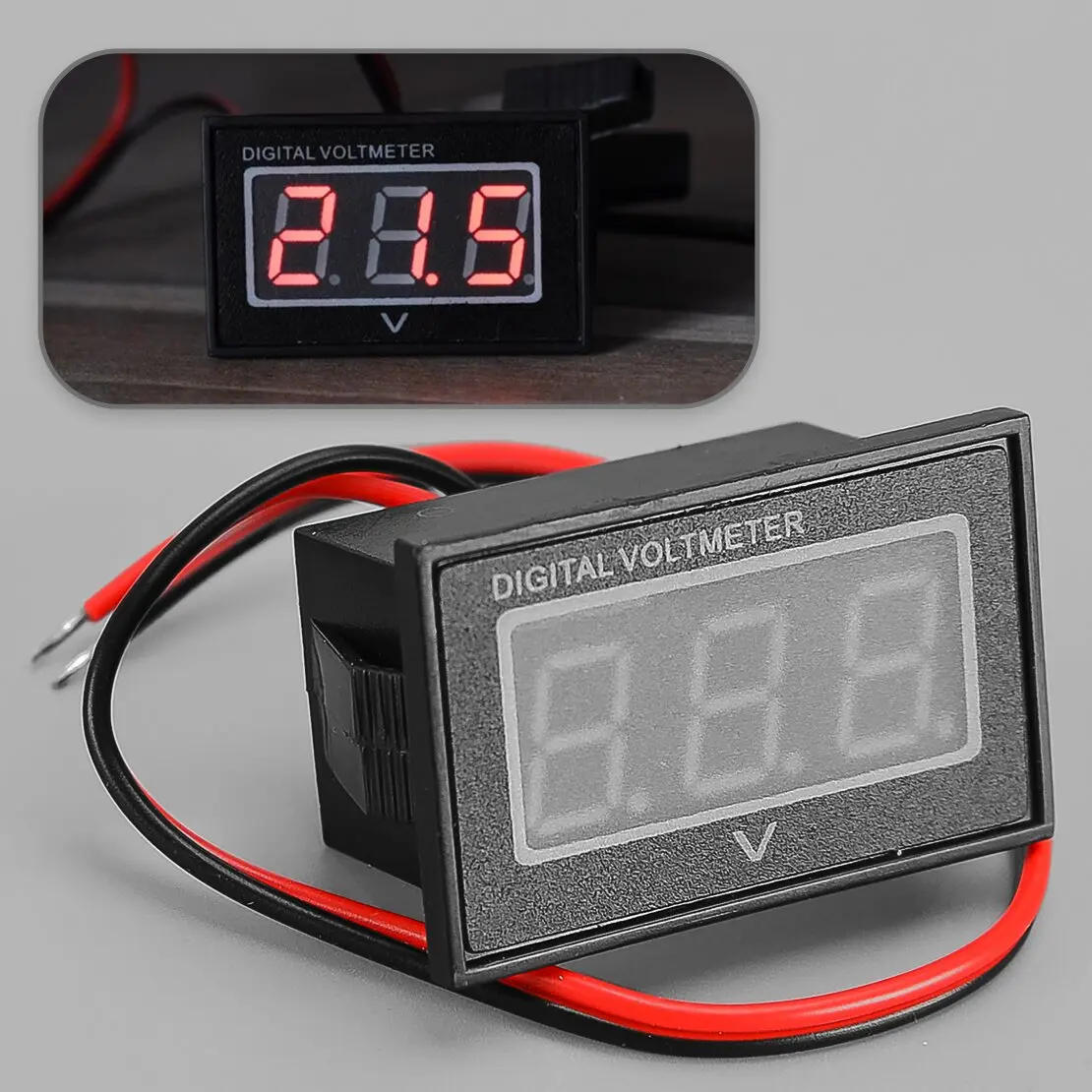 

DC2.5-40V Digital Voltmeter Battery Gauge Fit for Golf Cart Club Car Precedent 2004-2011 Red Display Color