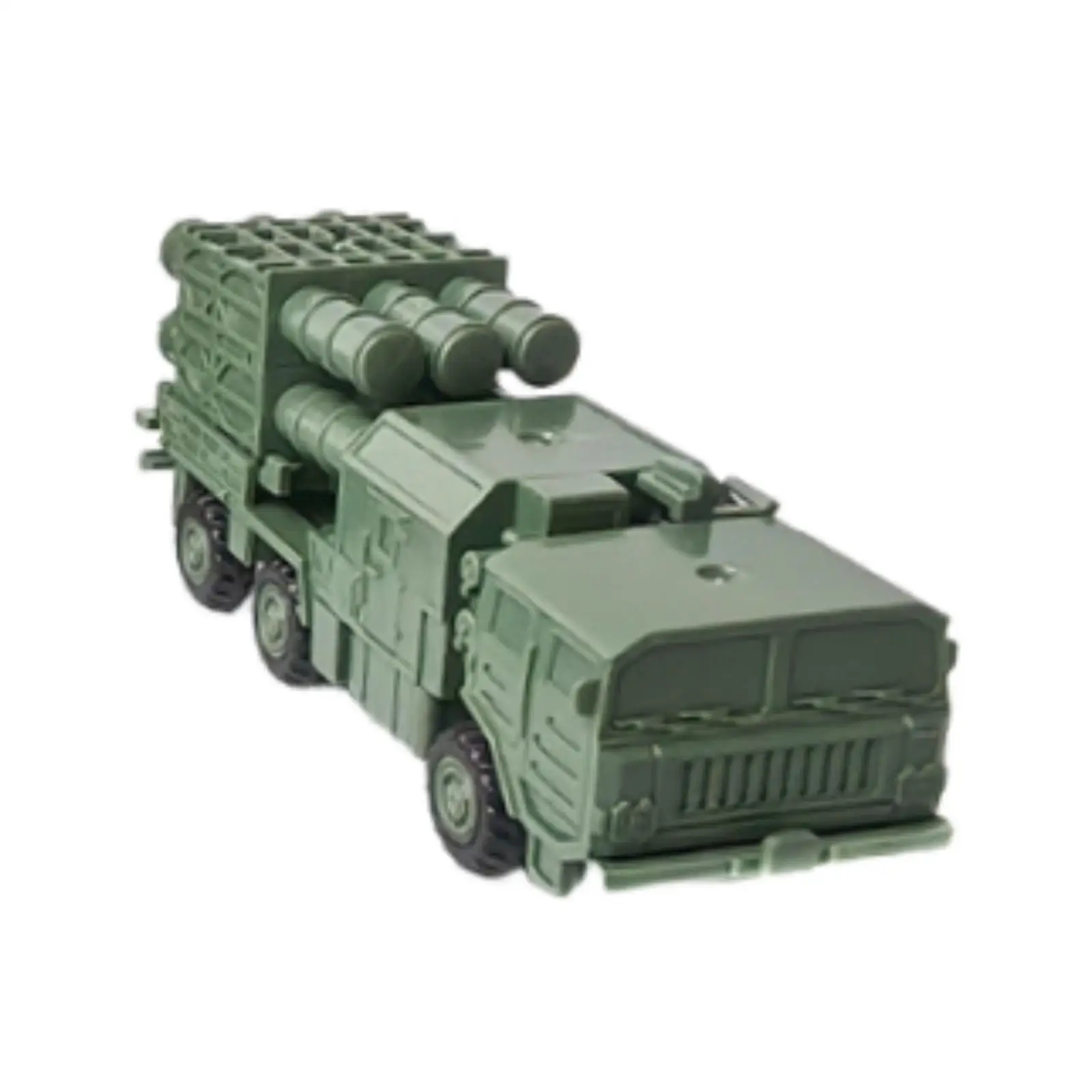 1/144 Armored Truck Model Armored Vehicles Building Kit Transport Truck Toy Tabletop Decor 4D Launcher Trucks for Collection
