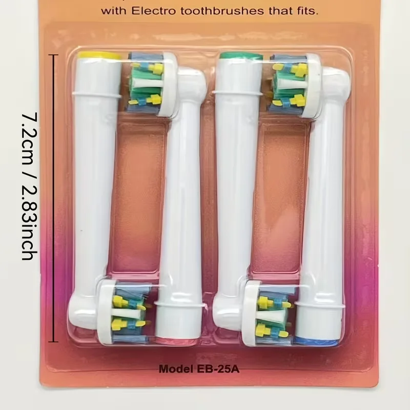 4pcs Floss Clean Replacement Toothbrush Heads Compatible with Electric Toothbrush Pro 1000 5000 8000 9000 Adults Vitality
