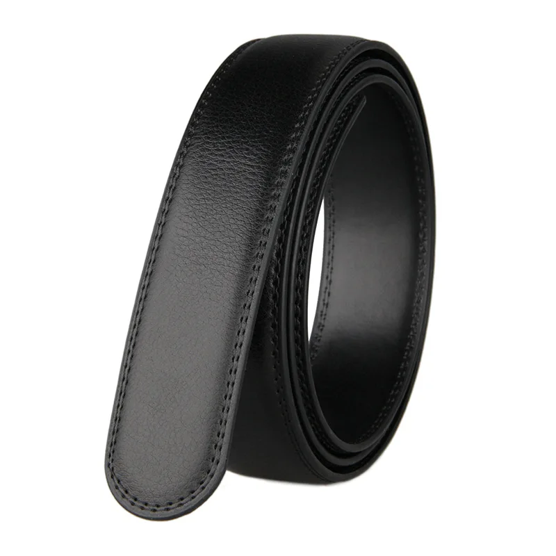 New Men\'s Automatic Buckle Belts No Buckle Belt Men High Quality Male Genuine Strap Jeans Belt Free Shipping 3.5cm