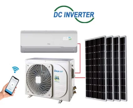 12000BTU Solar Panel Drive in Day Time Wifi Control AC/DC Hybrid Solar Air Conditioner