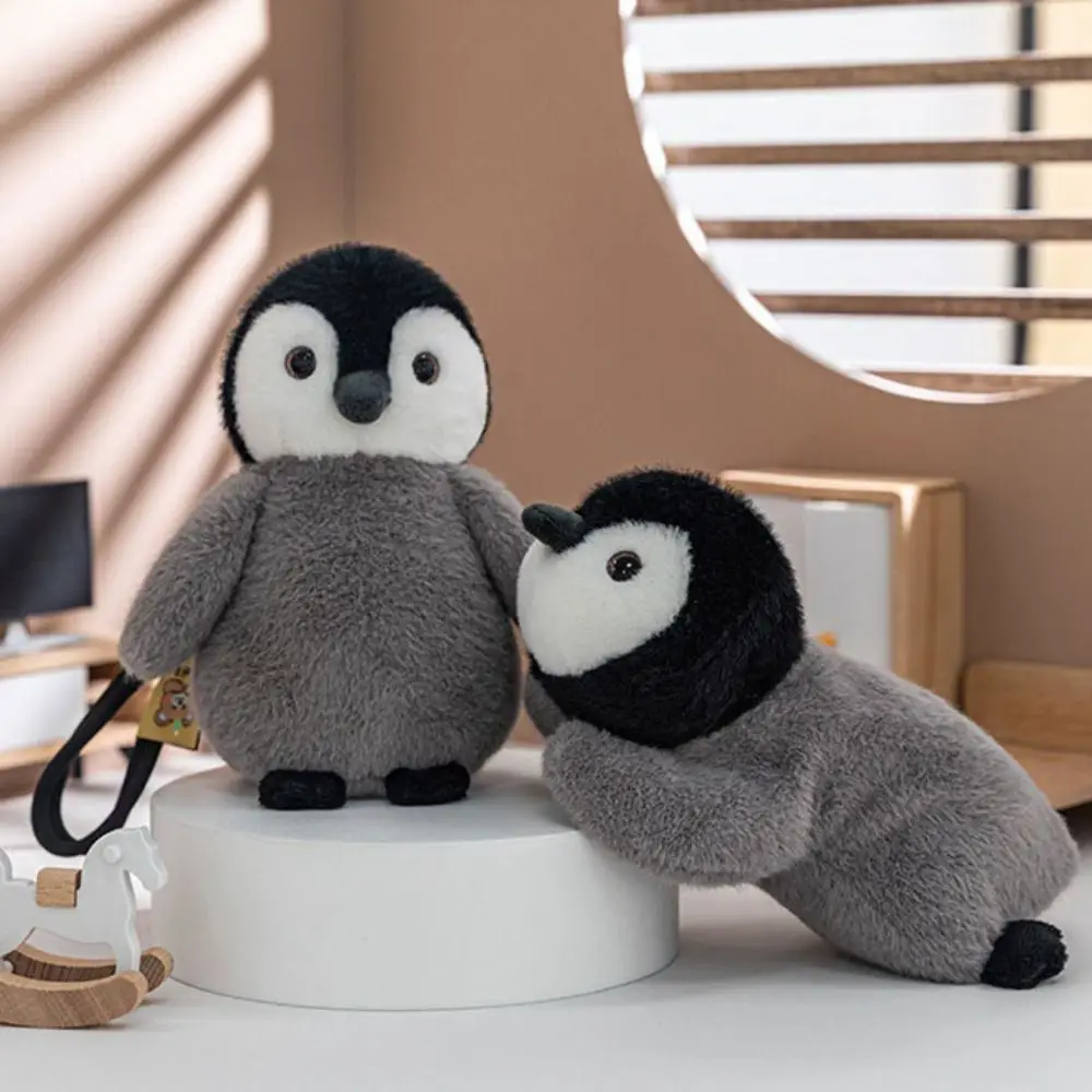 Cute Penguin Plush Keychain Stuffed Simulation Penguin Stuffed Pendant Cartoon Animal Penguin Soft Pillow Kids Couple