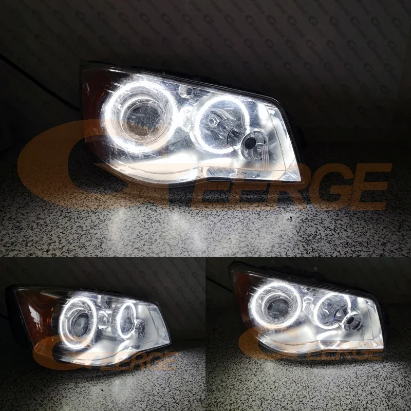For Dodge Grand Caravan 2011 2012 2013 2014 2015 2016 2017 2018 2019 Day Light Ultra Bright SMD LED Angel Eyes Halo Rings - view 5