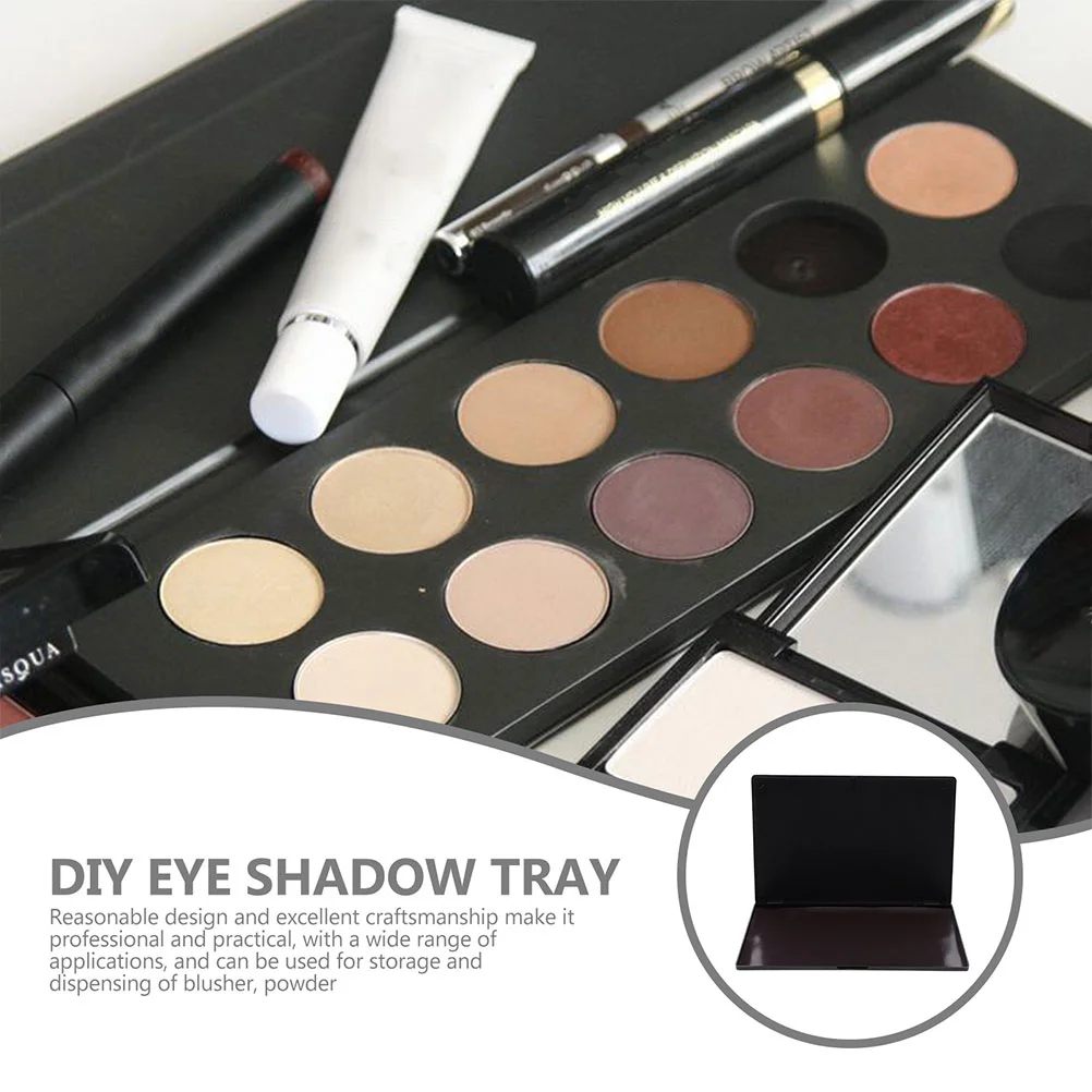 DIY Eyeshadow Palette Tray Holder Face Blusher Plate Tape Empty Case Abs Storage Large Space Travel Blouses