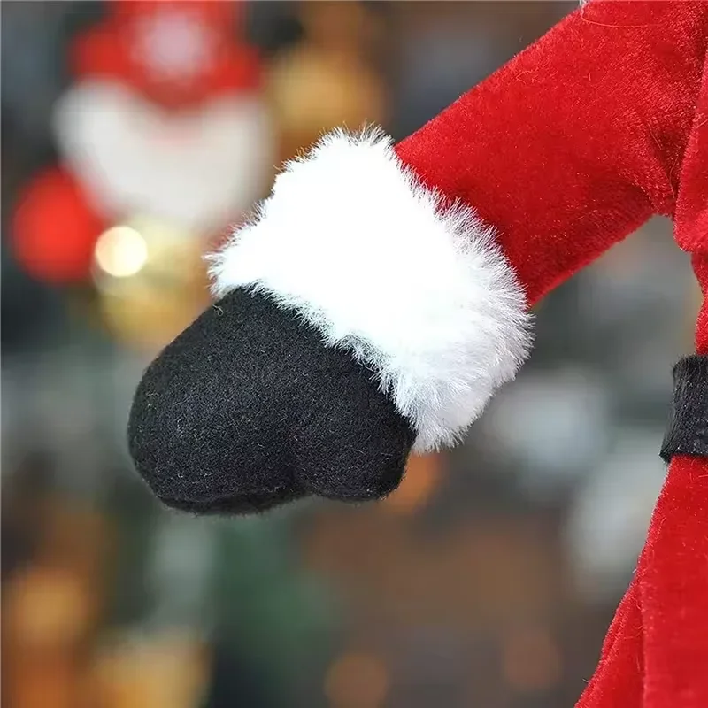 الإبداعية زجاجة نبيذ عيد الميلاد مجموعة الذهبي المخملية فستان زجاجة النبيذ يغطي كم سانتا ثلج عيد الميلاد السنة الجديدة عشاء ديكور للطاولات