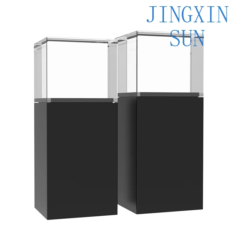 Acrylic paint display stand Crafts jade jewelry glass display case Transparent dust cover Commercial exhibition stand