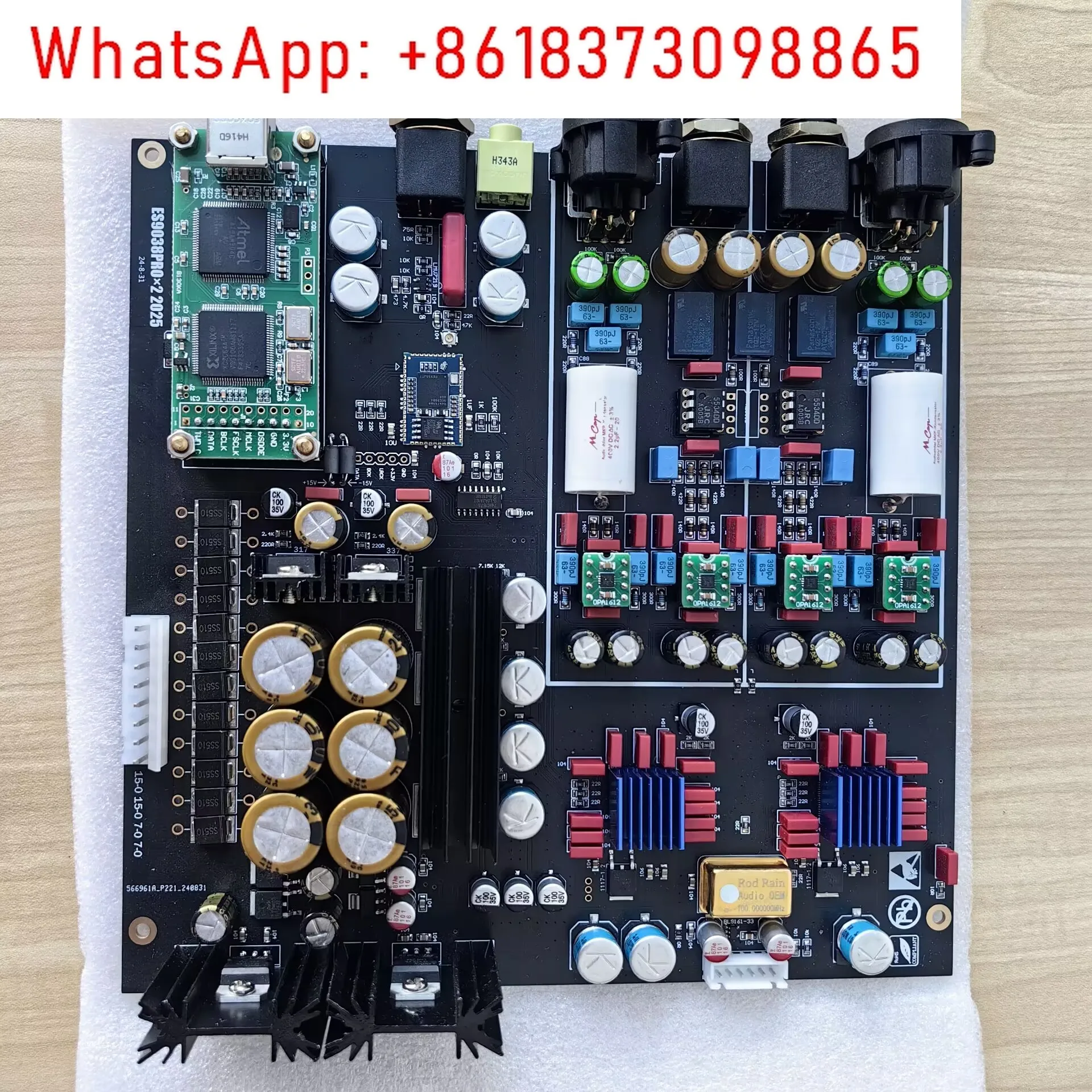 

Двухъядерная плата декодера ES9038PRO Плата ЦАП поддерживает декодирование DSD Коаксиальный декодер из волокна без потерь 384K