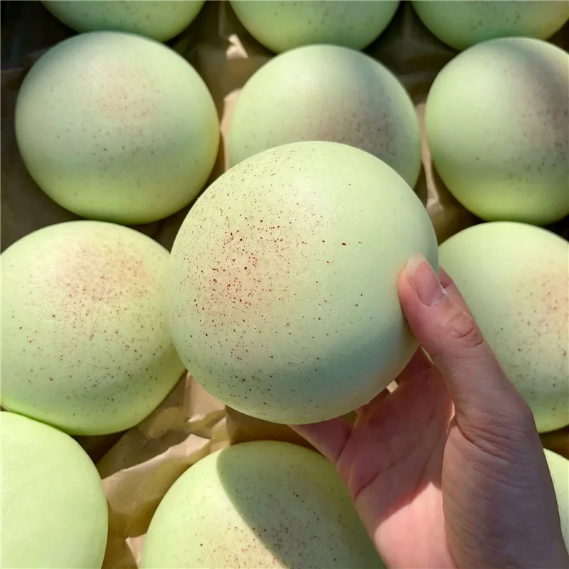 Scented Melon Bread Daifuku Mochi Slow Rising Squishy Squeeze Toy Moist Soft Fingertip Play Stress Relief Sensory Toy Vent Gift