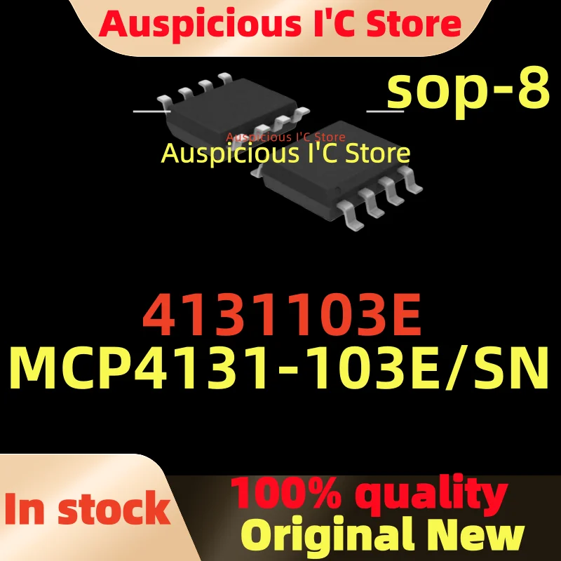 

(5pcs)100%New 4131103E MCP4131-103E MCP4131 MCP4131-103E/SN sop-8