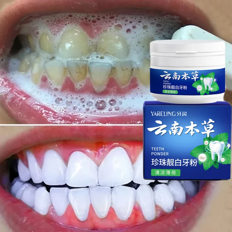 

Teeth Whitening Tooth Powder Toothpaste Bleaching Remove Dental Plaque Stains Cleaning Oral Hygiene Fresh Bad Breath Tooth Care