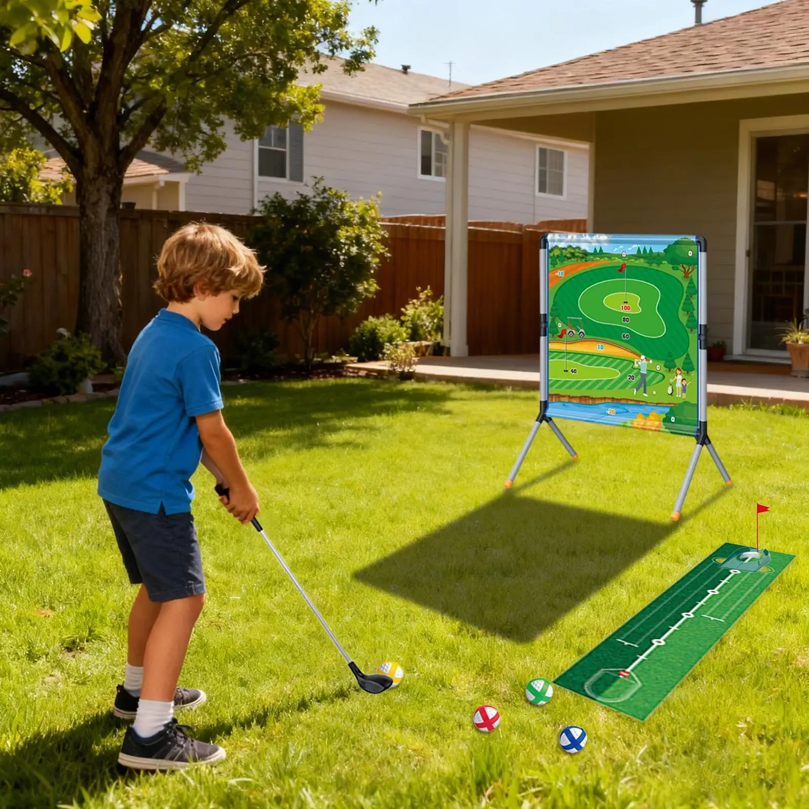 

Игра для гольфа, портативный тренажер, инструмент для гольфа, игра для папы, для мужчин, женщин, девочек, молодежи, подростков, спортсменов, велосипедистов, игроков в гольф