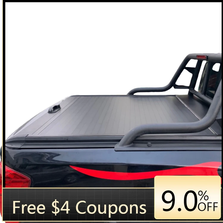 

Deren High QualityManual Retractable Roller Lid for Navara Hilux Pickup Truck Bed Waterproof Aluminum Tonneau Cover