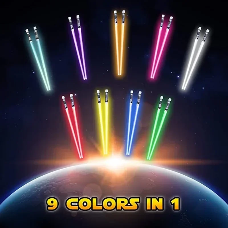 Lightsaber Chopsticks Light up Party Supplies Cool LED Glowing for Concerts Halloween Birthday Holiday Carnival