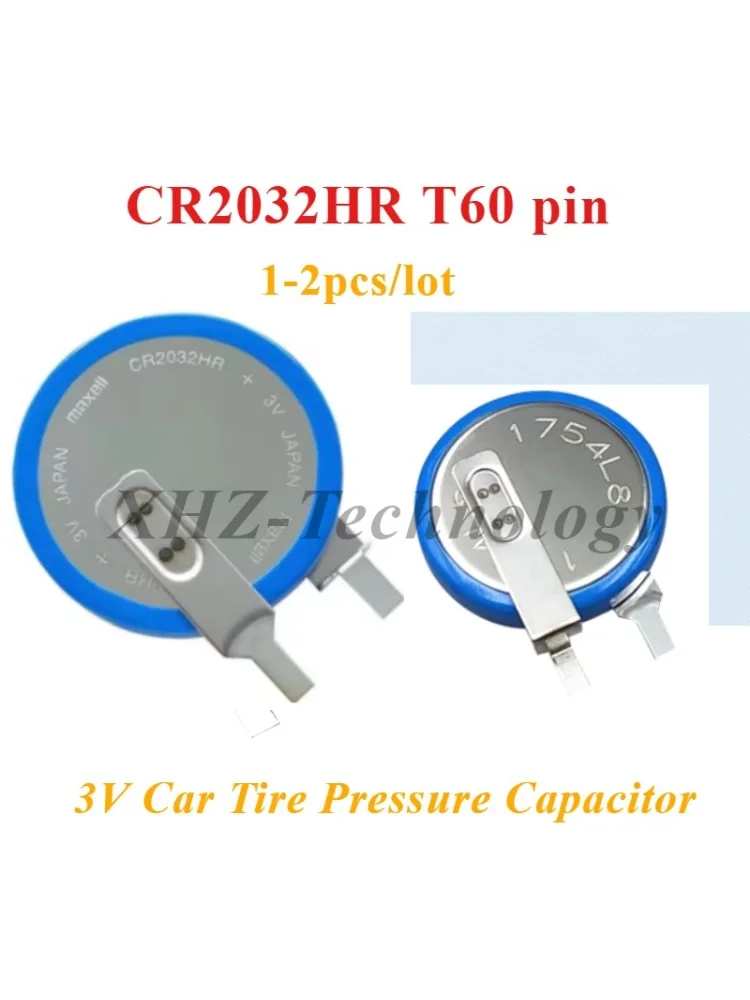 1-2 szt. CR2032HR CR2032HR-T60 3V Bateria Kondensatorowa do Ciśnienia w Oponach Samochodowych z Wysoką Odpornością na Temperaturę — zdjęcie produktu 3